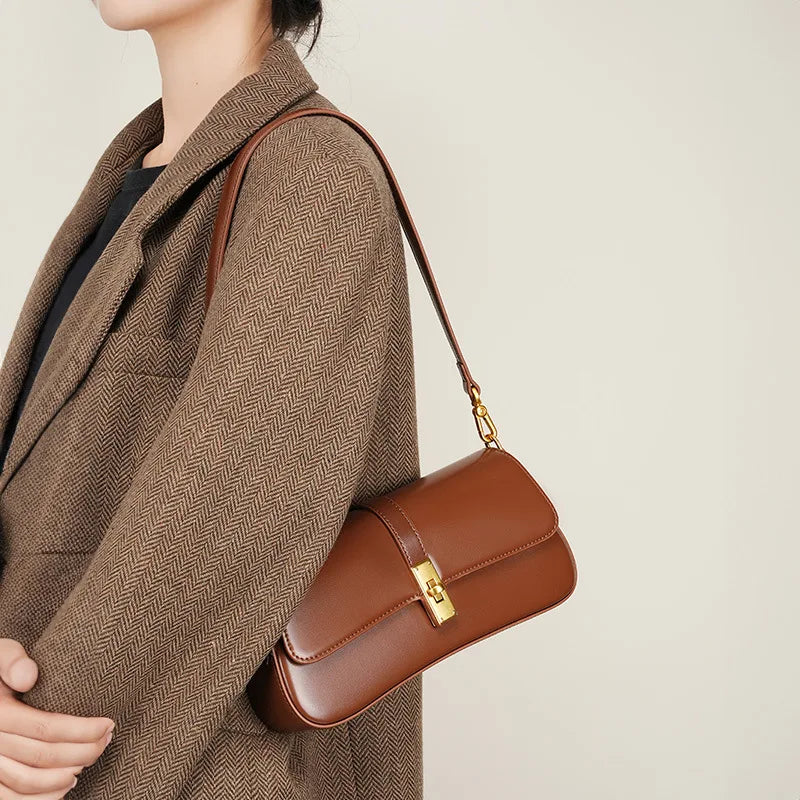 Majesty Premium Leather Classic Commuter Crossbody Bag