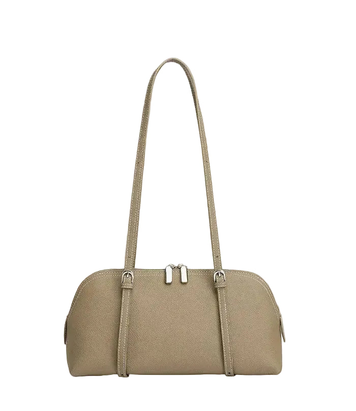 Orb Artisan Genuine Leather Contour Shoulder Bag