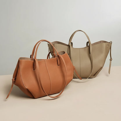 Genuine Leather Classic Large Tote Bag