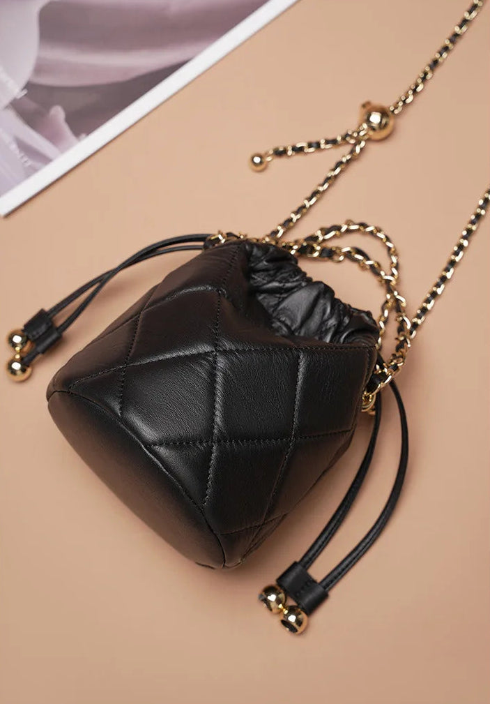 Majestic Luxury Genuine Leather Chain Shoulder Bag
