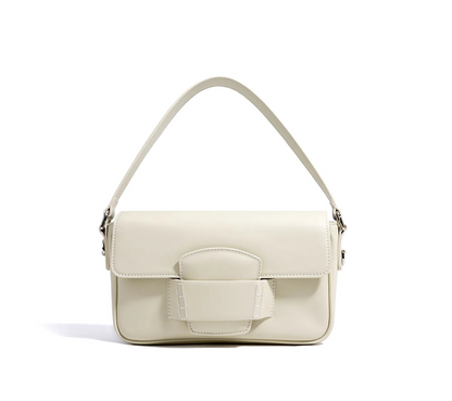 Genuine Leather Flap Crossbody Bag