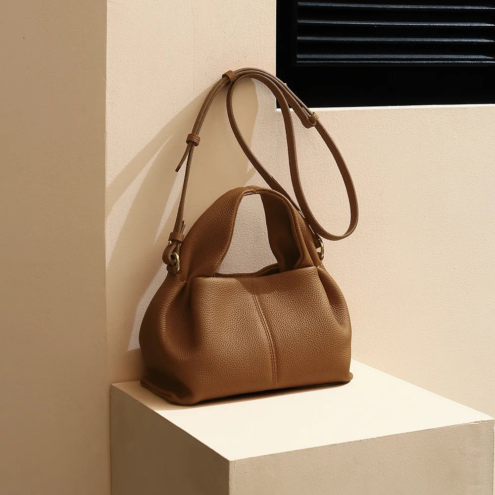 Serena Genuine Leather Slouchy Hobo Satchel