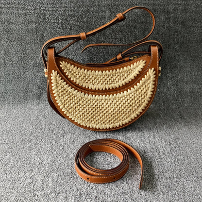 Luxury Crescent Saddle Handbag