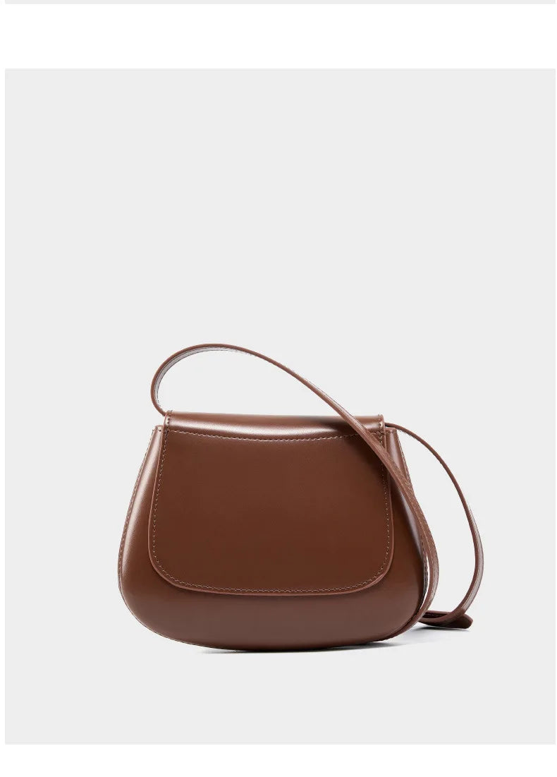 Charming Genuine Leather Minimalist Small Shoulder Bag