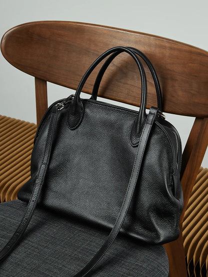 Aura Genuine Leather Fluid Silhouette Tote