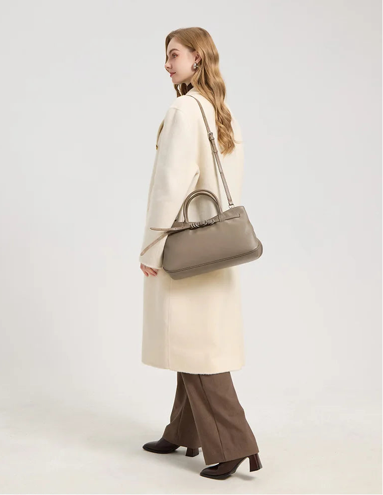 Monarch Genuine Leather Retro Style Everyday Handbag