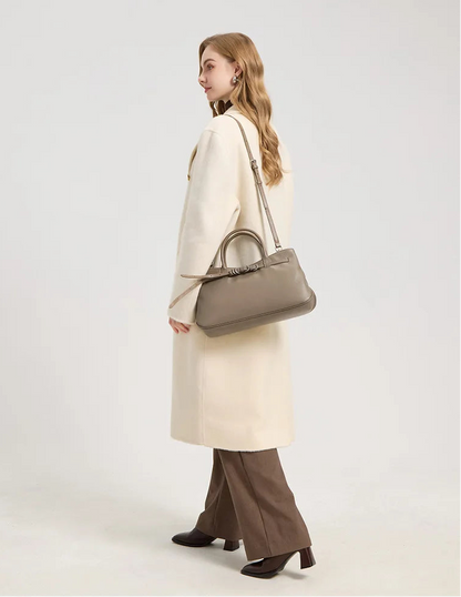 Monarch Genuine Leather Retro Style Everyday Handbag