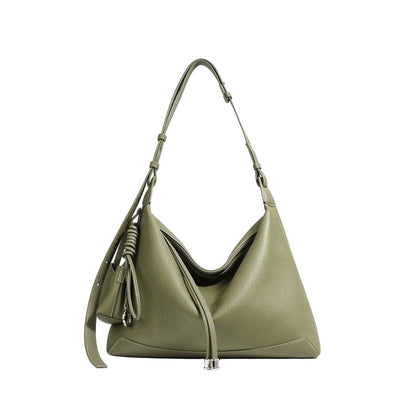 Premium Genuine Leather Chic Designer Tote and Small Purse Set