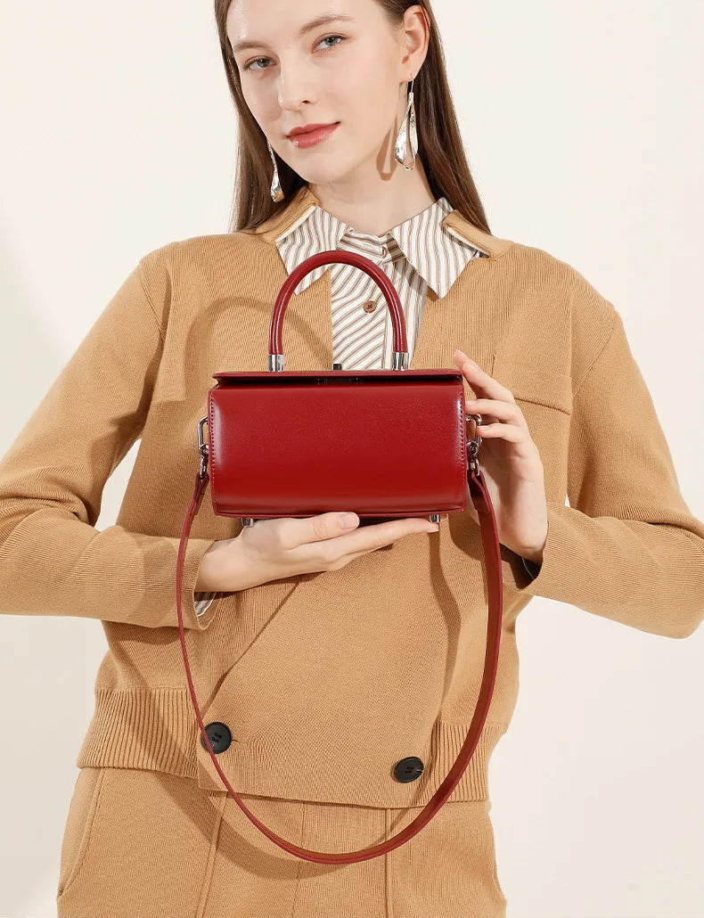 Genuine Leather Luxury Mini Handbag