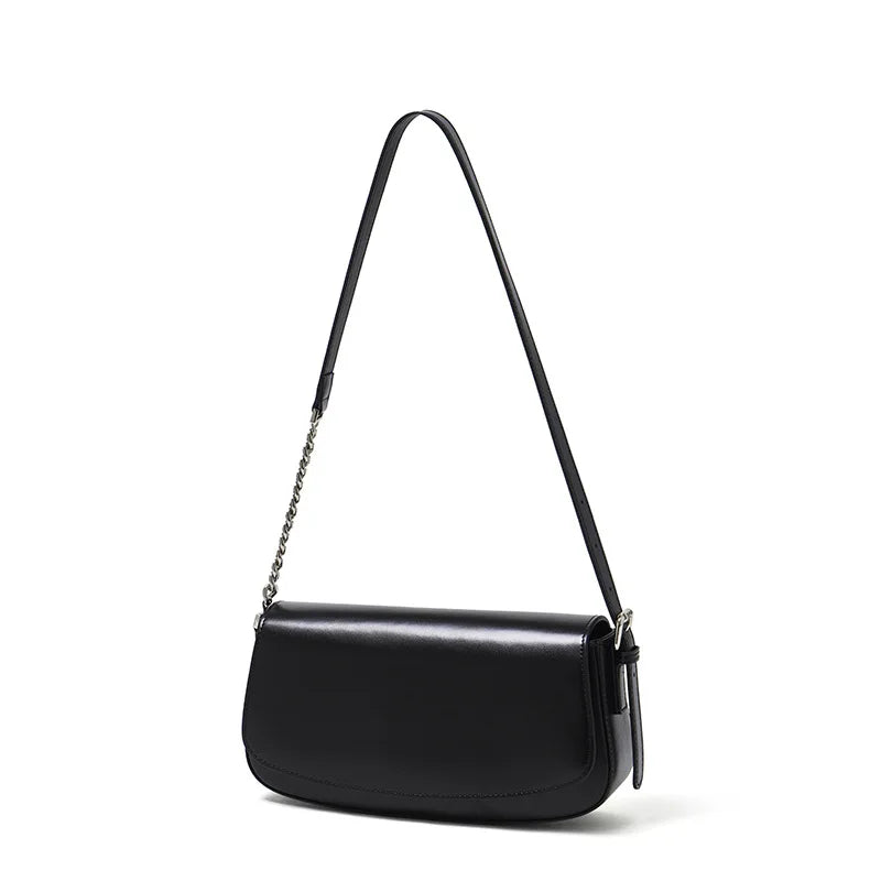 Nova Genuine Leather Asymmetric Strap Underarm Bag