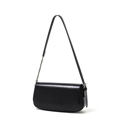 Nova Genuine Leather Asymmetric Strap Underarm Bag