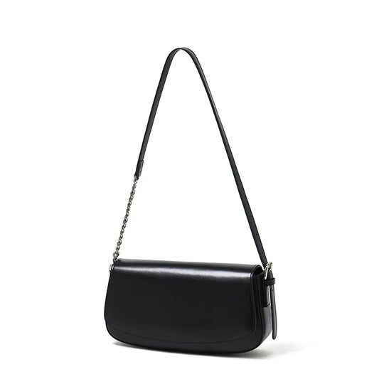Nova Genuine Leather Asymmetric Strap Underarm Bag