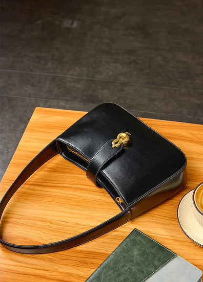Sovereign Premium Cowhide Elegant Underarm Shoulder Bag