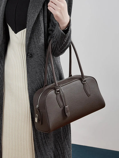 Dynasty Genuine Leather Large Capacity Underarm Tote