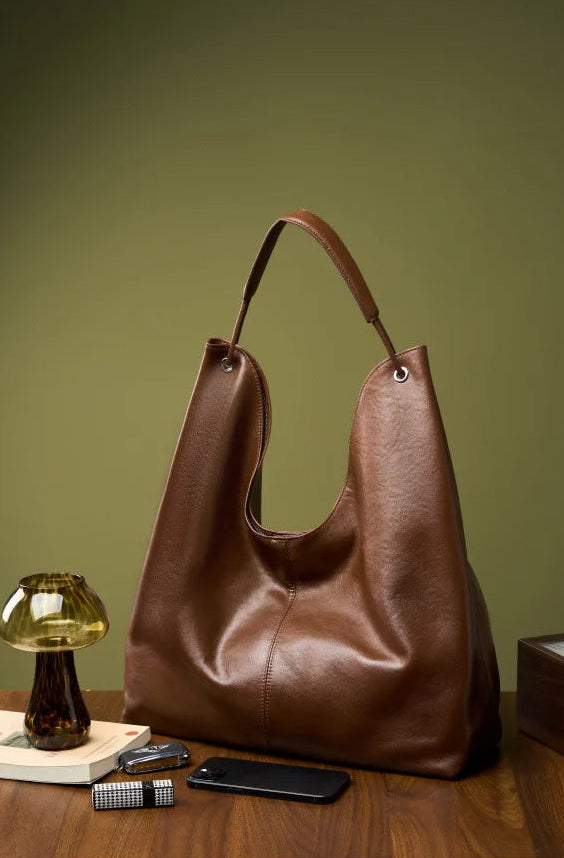 Premium Genuine Leather Chic Multi-Way Underarm Purse