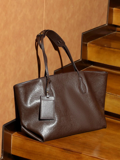 Genuine Leather Luxury Shoulder Tote Bag