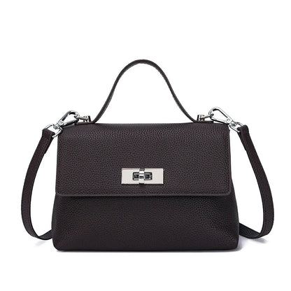 Aura Genuine Leather Minimalist Statement Bag