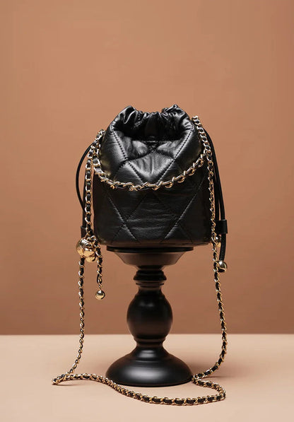 Majestic Luxury Genuine Leather Chain Shoulder Bag