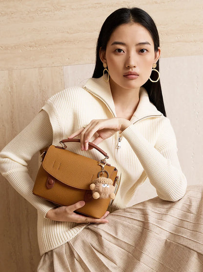 Aura Genuine Leather Mini Cross body Bag