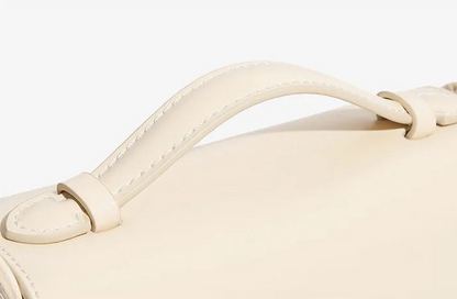 Aura Genuine Leather Top-Handle Saddle Bag