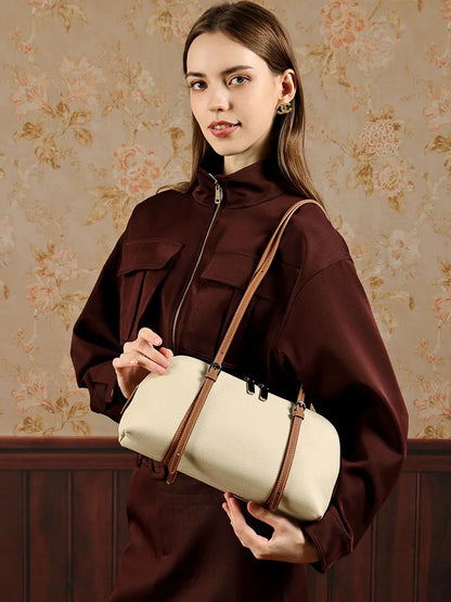 Orb Artisan Genuine Leather Contour Shoulder Bag