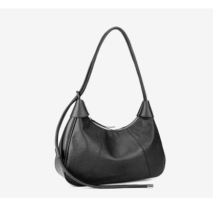 Genuine Leather Vintage Dumpling Shoulder Bag