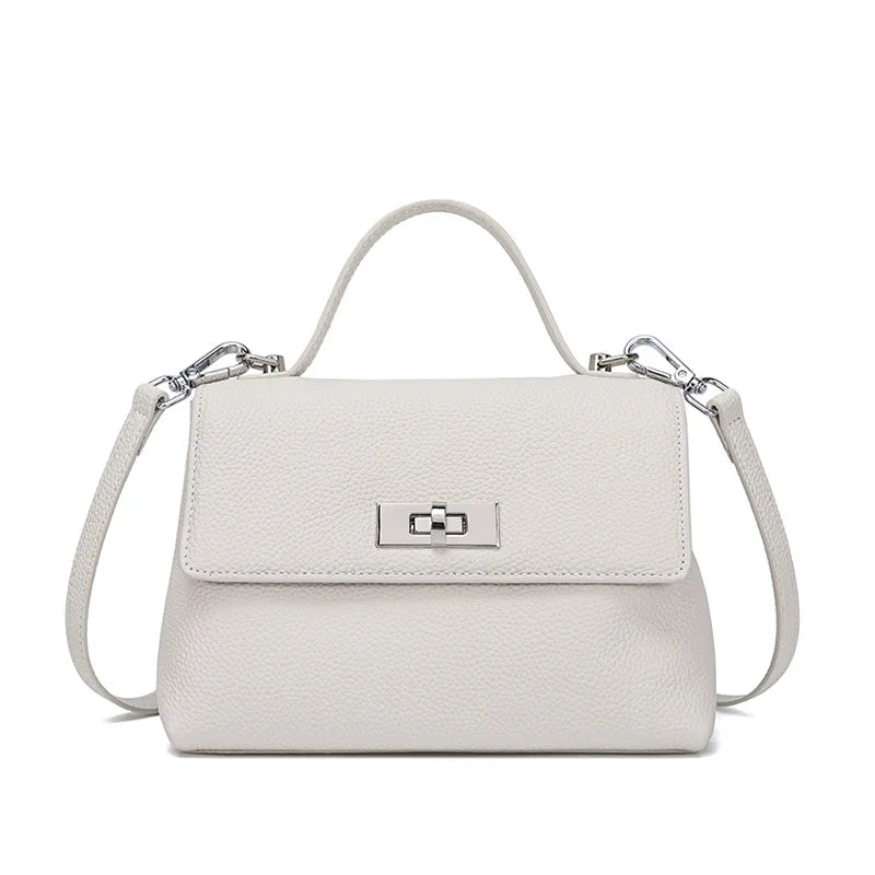 Aura Genuine Leather Minimalist Statement Bag