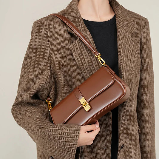 Majesty Premium Leather Classic Commuter Crossbody Bag
