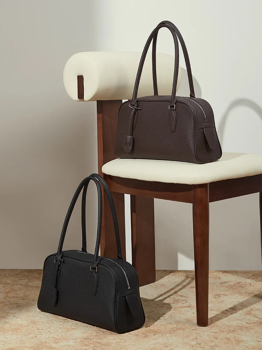 Dynasty Genuine Leather Large Capacity Underarm Tote