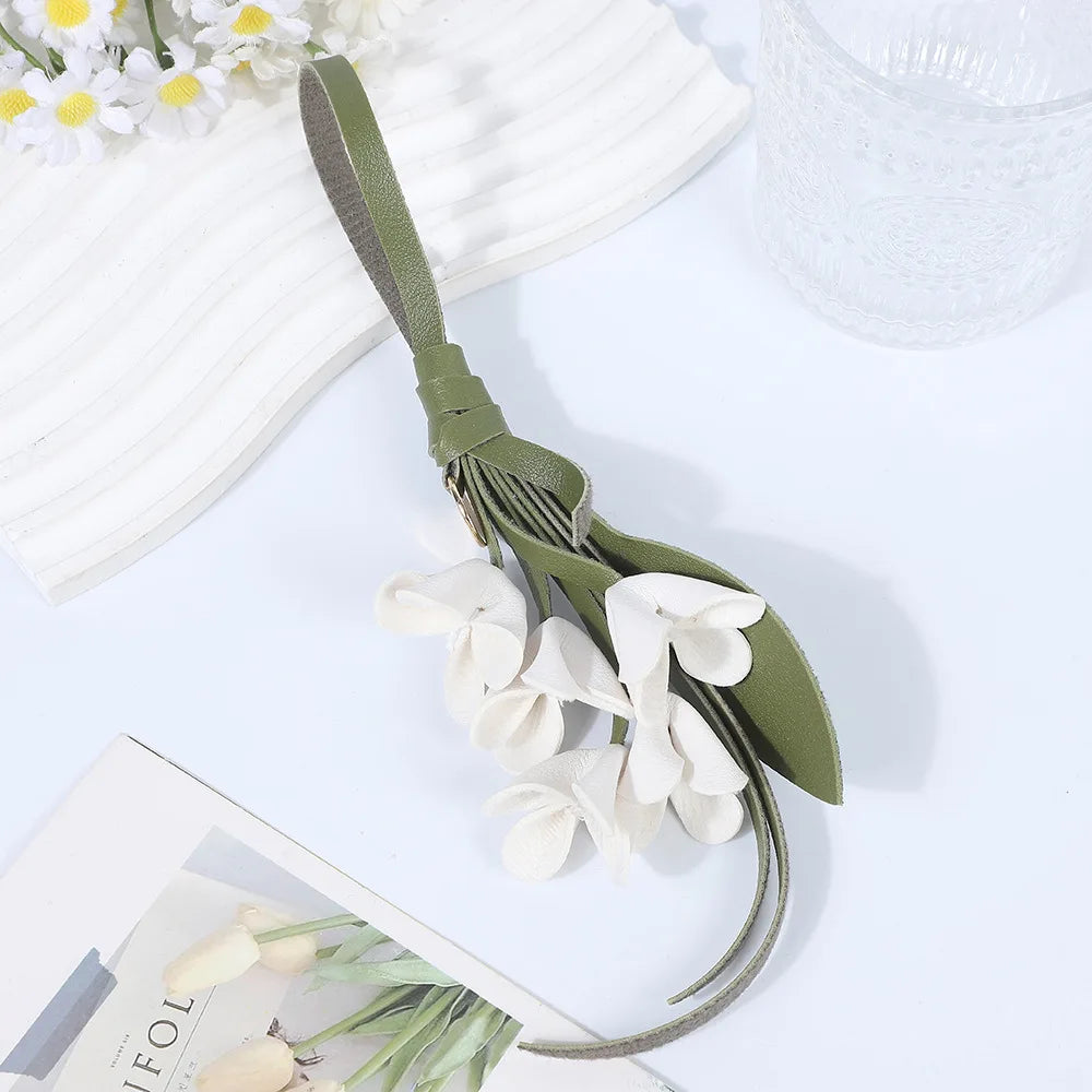 Elegant Flower Bag Charm