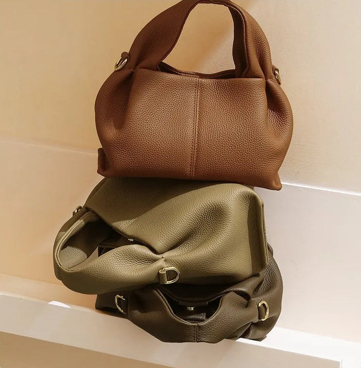 Serena Genuine Leather Slouchy Hobo Satchel