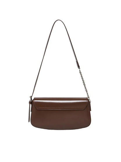 Nova Genuine Leather Asymmetric Strap Underarm Bag