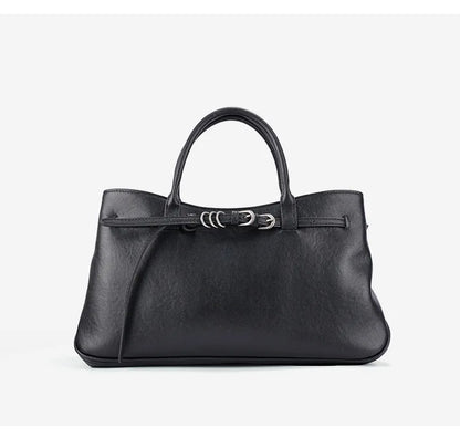 Monarch Genuine Leather Retro Style Everyday Handbag