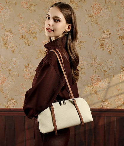 Orb Artisan Genuine Leather Contour Shoulder Bag