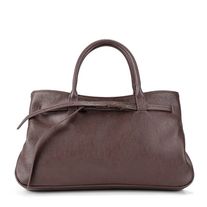 Monarch Genuine Leather Retro Style Everyday Handbag