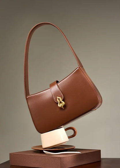 Sovereign Premium Cowhide Elegant Underarm Shoulder Bag