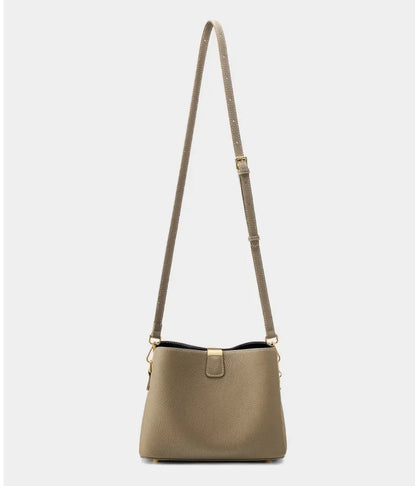 Elite Top Grain Genuine Leather Large Capacity Bucket Bag