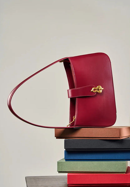 Sovereign Premium Cowhide Elegant Underarm Shoulder Bag