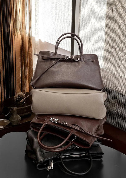 Monarch Genuine Leather Retro Style Everyday Handbag