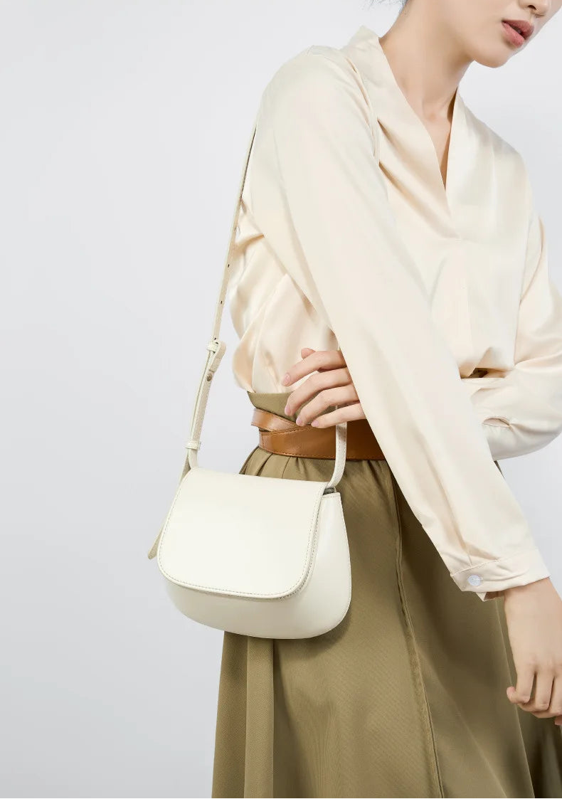 Charming Genuine Leather Minimalist Small Shoulder Bag