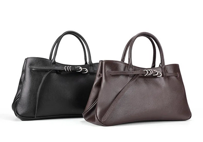 Monarch Genuine Leather Retro Style Everyday Handbag