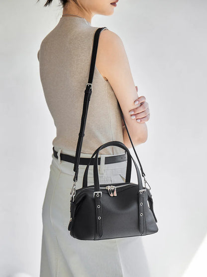 Elysian Genuine Leather Convertible Mini Satchel
