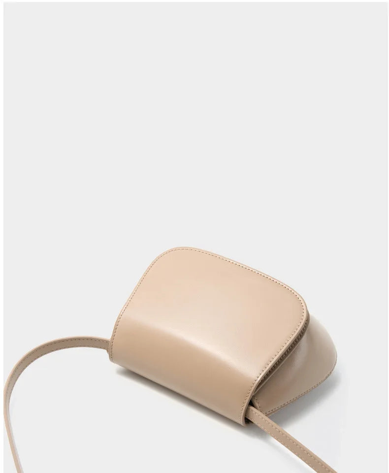 Charming Genuine Leather Minimalist Small Shoulder Bag
