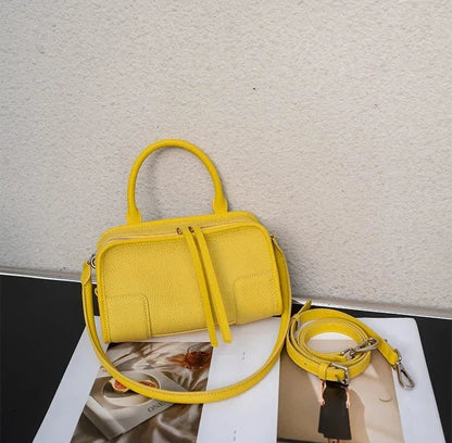 Aura Premium Genuine Leather Boxy Cross body Bag