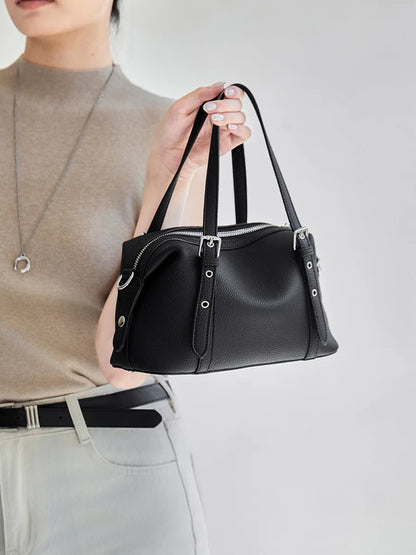 Elysian Genuine Leather Convertible Mini Satchel