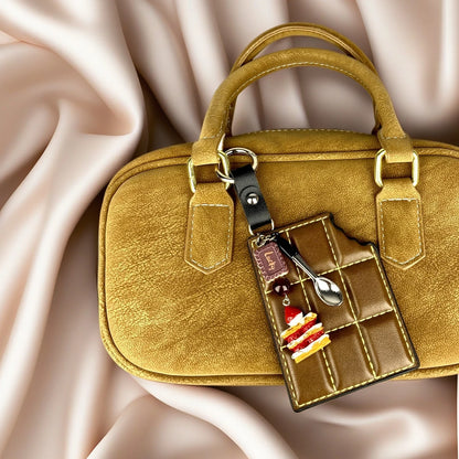 Chocolate Cake Bag Charm