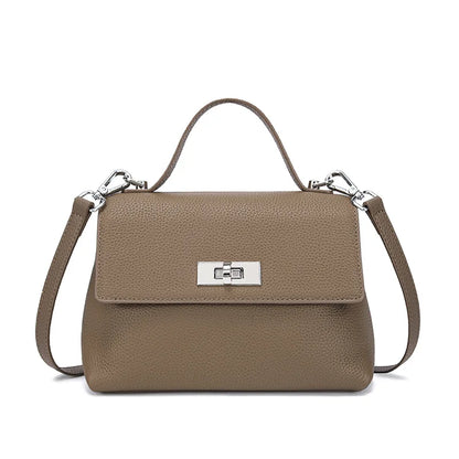 Aura Genuine Leather Minimalist Statement Bag