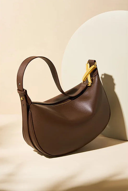 Imperial Premium Cowhide Spacious Minimalist Crossbody Bag