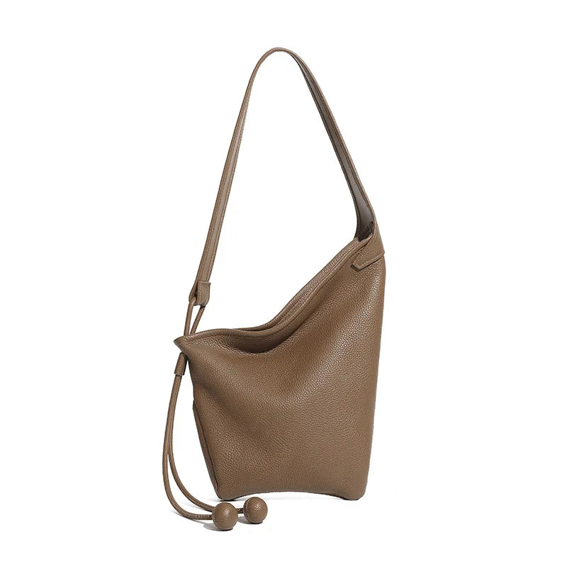 Zephyr Genuine Leather Sloping Contour Hobo