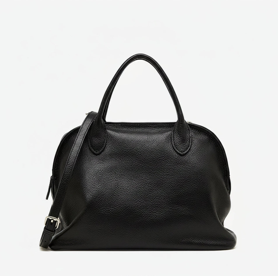 Aura Genuine Leather Fluid Silhouette Tote